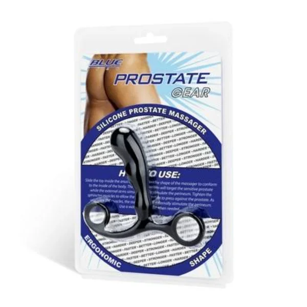 BLUE LINE PROSTATE MASSAGER BLACK