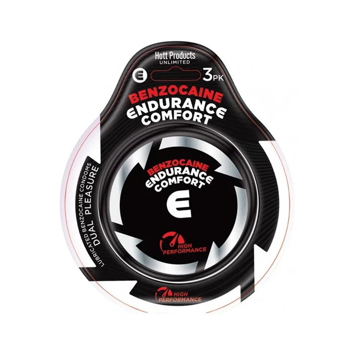 Endurance Comfort Benzocaine Condoms 3 Pack