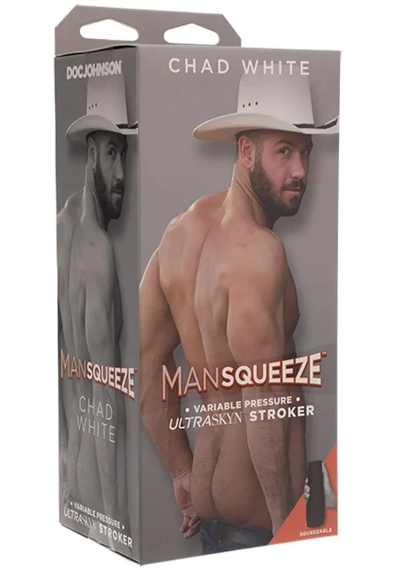 Man Squeeze Chad White Ultraskyn Masturbator – Butt
