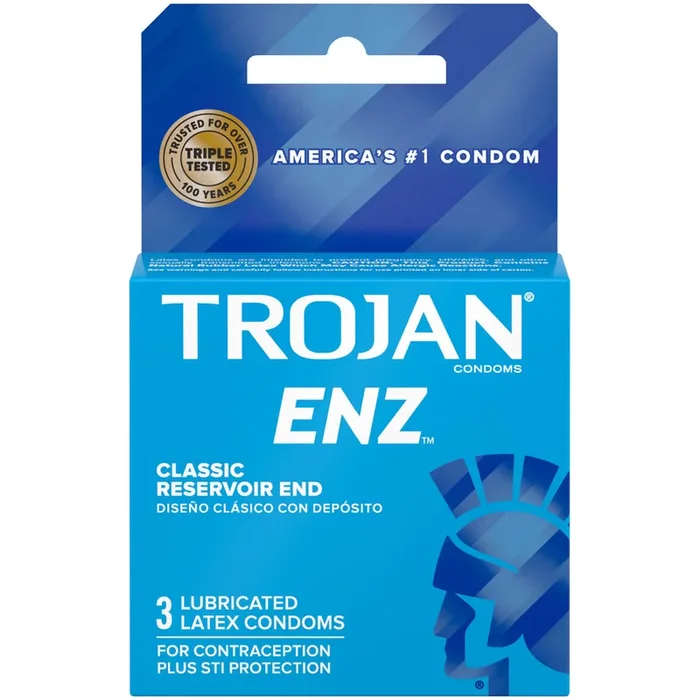 Trojan Enz Premium Lubricated Condoms – 3 Pack