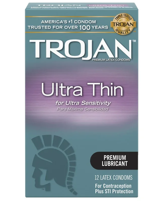 Trojan Ultra Thin Condoms – Box of 12